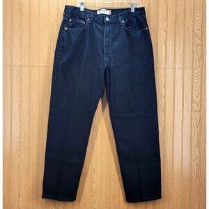 Levis 550 Mens 38x30 Black Denim Jeans Basic Relaxed EUC